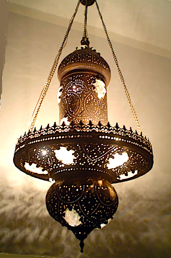 Egyptian Brass Hanging lasmp Egyptian Brass lamp